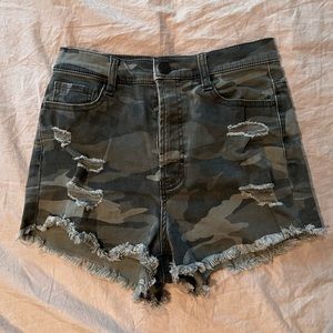 Refuge Camo Jean Shorts